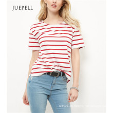 Red Stripe Boxy Frauen T-Shirt